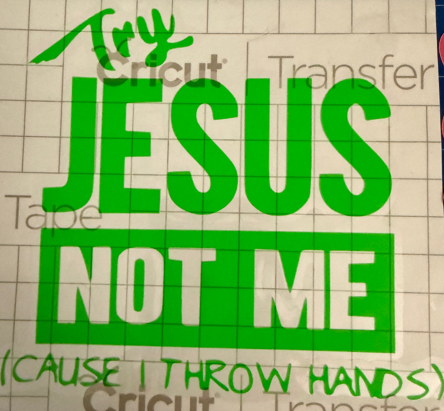 Try Jesus not me